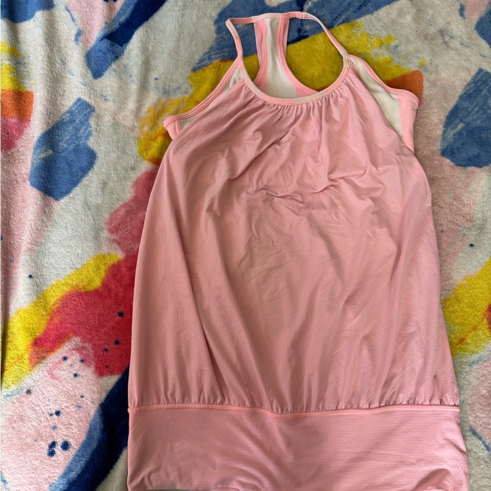 Lululemon Athletica Pink Tank Top Racerback Stretchy
